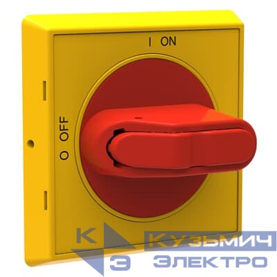 Ручка управления OHYS2RJ  (желто-красная) для рубильников дверного монтажа ОТ16. 1SCA105323R1001