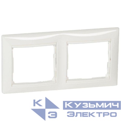 Рамка 2-м Valena горизонт. бел. IEK 774452