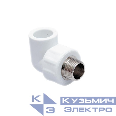 Угольник комбинированный PPR наружн. резьба 32х1 бел. RTP 10803