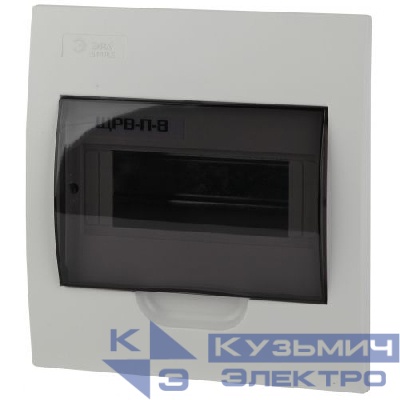 Бокс встраиваемый ЩРВ-П-8 8мод. IP41 пластик SIMPLE NO-box_simple-plastic_8_flush BOXF08 Эра Б0041511
