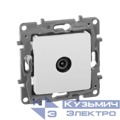 Розетка телевизионная оконечная TV СП Etika 5дБ 5-862МГц механизм бел. IEK 672265