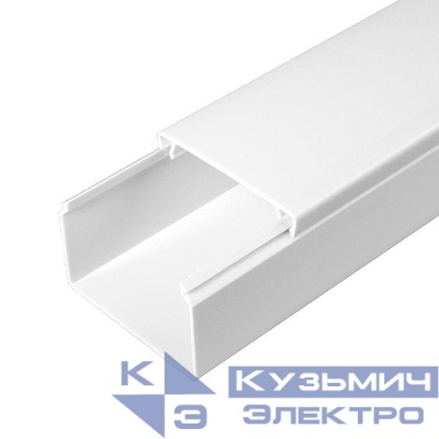 Кабель-канал 60х40 L2000 с двойн. замком бел. Промрукав PR.0560401