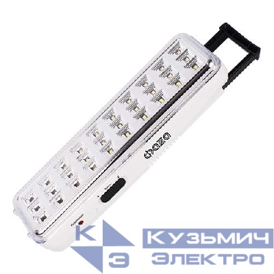 Фонарь-светильник аккумуляторный AccuF9-L30-wh IP20 110лм аварийный ударопрочный 2 режима работы: 100проц. 190лм/60проц. бел. ФАZА 5004900