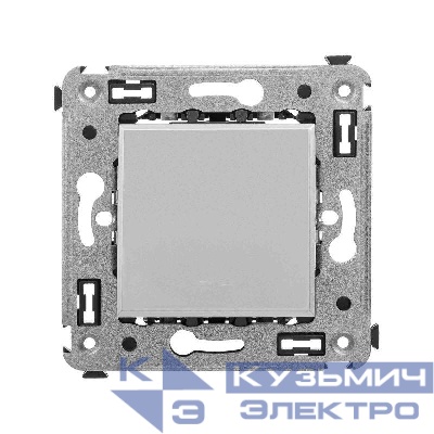 Кнопка одноклавишная СП "Avanti" "Закаленная сталь" DKC 4404153