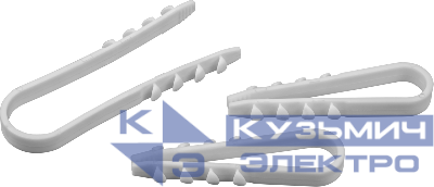 Дюбель-хомут для круглого кабеля 82 311 NCU-19-25-65-100-WH (уп.100шт) бел. Navigator 82311