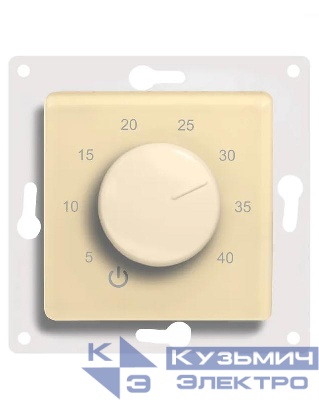 Термостат механический с ручным управлением; датчиком темпер. пола; под рамку Schneider Electric Glossa беж. Extherm Th-HF-G-B