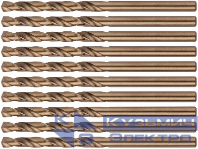 Сверло по металлу HSS с добавкой кобальта 5% Профи 4.2мм (уп.10шт) FIT 33942