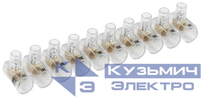 Зажим винтовой концевой изолированный КЗВИ 4.0кв.мм (10х1) IEK UZVK-04-10