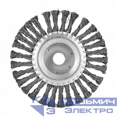 Diamond Industrial Корщетка дисковая 180x22,2 мм жесткая крученая проволока 0,5 мм DIDSHH18022 Diamond Industrial