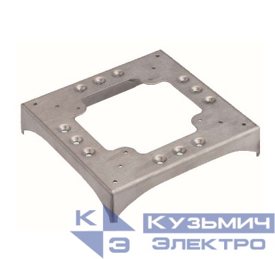 Цоколь для соединения напольного кабель-канала с 2 перфорациями 85х18мм и 2 вырезами под 90град. 130х18мм алюм. Simon Connect KTA8229-8