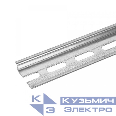 DIN-рейка перфорированная L225 0.8мм оцинк. (уп.10шт) Промрукав PR08.25054