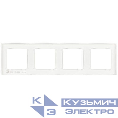 Рамка 4-м Эра12 12-5004-01М бел. матов. Эра Б0065740