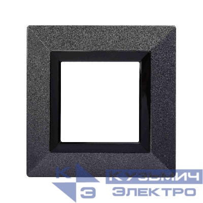 Рамка 1-м 2мод. Avanti метал. темн. сер. DKC 4403852