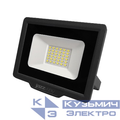 Прожектор светодиодный PFL-C3 30Вт 6500К IP65 ДО закален. прозр. стекло JazzWay 5023567A