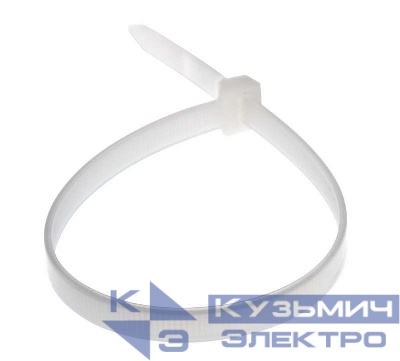 Хомут кабельный 7.6х300 нейл. бел. (уп.100шт) Rexant 07-0302