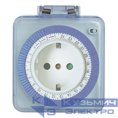 Розетка с таймером (суточная) в защитном корпусе IP 44 3500Вт/16А 230В TM31 FERON 23204
