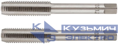 Метчик метрический легированная сталь набор 2шт м10х1.25мм (уп.2шт) FIT 70847