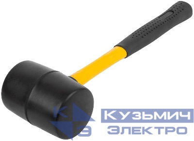 Киянка 80мм 900г фибергласовая ручка резинов. FIT 45495