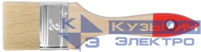 Кисть флейцевая "Стандарт" натур. светл. щетина дерев. ручка 2дюйм (50мм) FIT 01035