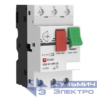 Выключатель автоматический для защиты двигателя АПД-32 24-32А EKF apd2-24-32