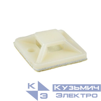 Площадка самоклеящаяся 25х25мм бел. (уп.100шт) EKF plc-25x25