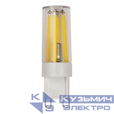 Лампа светодиодная филаментная PLED-G9 PRO 6Вт 4000К 480лм 230В d16.5х55мм без пульсации JazzWay 5062641