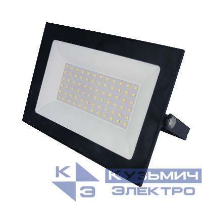 Прожектор светодиодный ULF-F21-70W/3000K IP65 200-250В BLACK теплый бел. свет 3000К. черн. Uniel UL-00007734