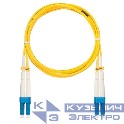 Патч-корд NMF-PC2S2C2-LCU-LCU-005 волоконно-оптический соед. одномод. 9/125мкм стандарта OS2 LC/UPC-LC/UPC двойн. LSZH нг(В)-HFLTx 2мм желт. 5м NIKOMAX NMF-PC2S2C2-LCU-LCU-005
