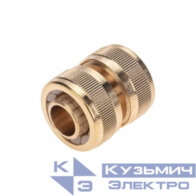 Муфта соединительная латунная ремонтная для шланга 3/4дюйм ЧЕТЫРЕ СЕЗОНА 62-0274