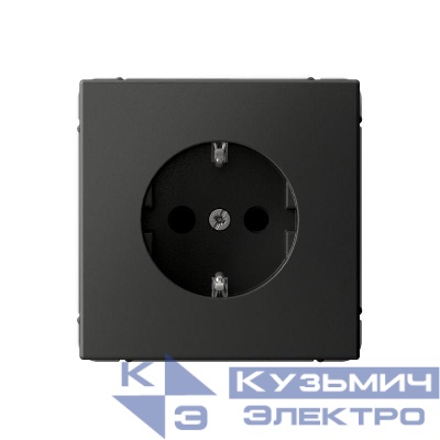 Розетка ArtGallery 16А с заземл. со шторками быстрозажим. клем. механизм базальт SE GAL001445S