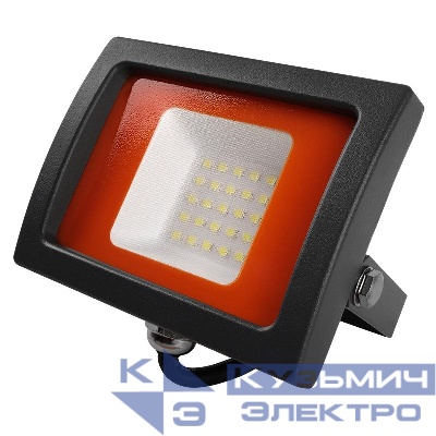 Прожектор светодиодный PFL-SC 20Вт 6500К IP65 190-260В ДО закален. матов. стекло JazzWay 5004887