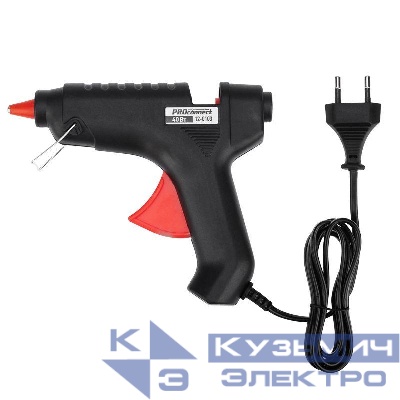 Пистолет клеевой 40Вт большой (блист.) PROCONNECT 12-0103