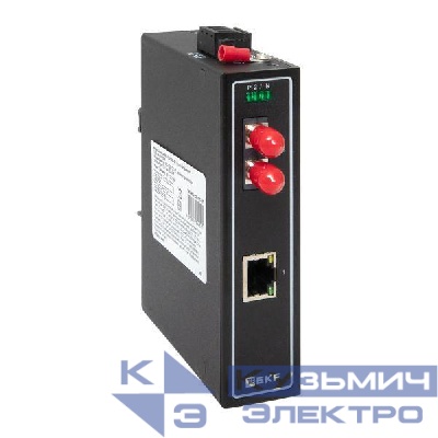 Медиаконвертер 10/100/1000Base-TX в 1000Base-X разъем ST двойн. одномодовое оптоволокно 1310нм TSX EKF TSX-MC-1GX1GT-ST