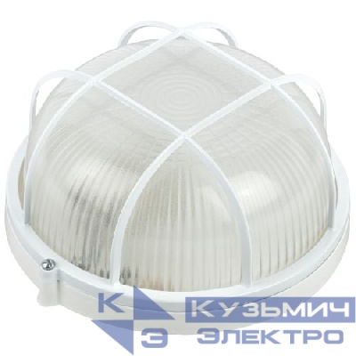 Светильник "Акватермо" НБП 03-100-002 max 100Вт E27 IP54 D240 круг алюм./стекло решетка бел. ЭРА Б0048422