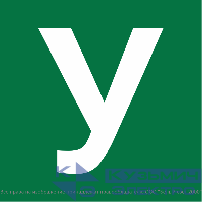 Знак безопасности NPU-1818.C02 "Убежище" Белый свет a32735