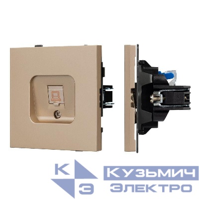 Розетка компьютерная SCT-TENDO-MPC1-PL-GD RJ45 кат.6 механизм Arlight 054099