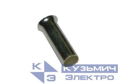 Штыревой втулочный кабельный наконечник EN 6012 (НШВ F=12мм) 6мм2, неизолированный, 100 шт, NETKO Optima