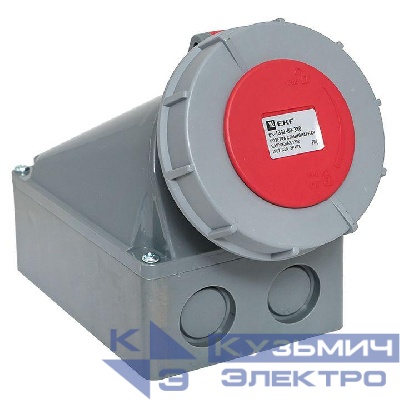 Розетка стационарная наружная 1342 3Р+РЕ 63А 380В IP67 PROxima EKF ps-1342-63-380