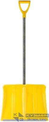 Лопата для уборки снега "Гардения Монблан" 500х375х1340мм стеклопластик. черенок; пластик. 68109