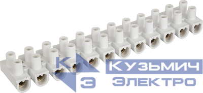 Колодка клеммная 1.5х6кв.мм 12 пар NTB-UPP-S12-5/WH полипропилен бел. (уп.10шт) NAVIGATOR 71327