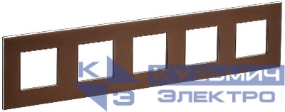 Рамка 5-м SKANDY SK-F35Br металл шоколад IEK SK-M52-M-K30
