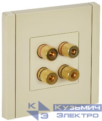 Аудиорозетка 4-м FORTE&PIANO FP439 ваниль IEK FP-S40-K10