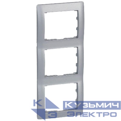 Рамка 3-м Galea Life верт. алюм. Leg 771307