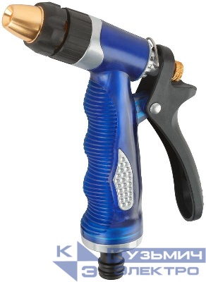 Пистолет для полива регулируемый Профи 155мм син. FIT 77301