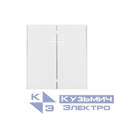 Выключатель 2-кл. СП STRONG MIELE 10А с подсветкой жемчуг Kranz KR-78-0714-4