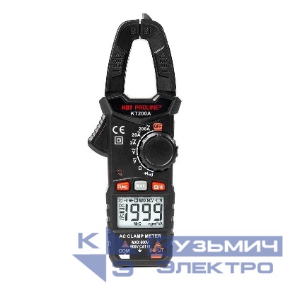 Клещи токовые цифровые KT 200A "PROLINE" КВТ 79129