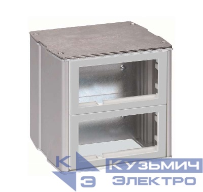 Мини-башня 2-сторонняя на 8-мод. К45 130х133х128 алюм. Simon Connect KT800-8