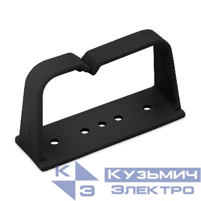 Органайзер кабельный вертикальное (кольцо) пластиковое JI01-A-BK 75x42мм черн. (RAL 9004) Cabeus 9722c