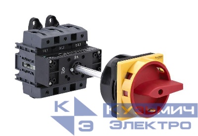 Выключатель-разъединитель 3п 175А IP20 с красн. выносн. рукоят. на дин-рейке/плате с замком SE MSD175340R