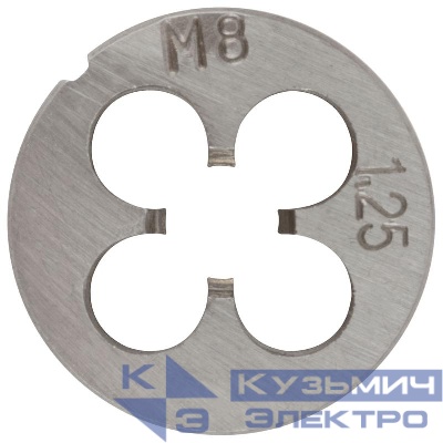 Плашка метрическая легированная сталь М8х1.25мм FIT 70825